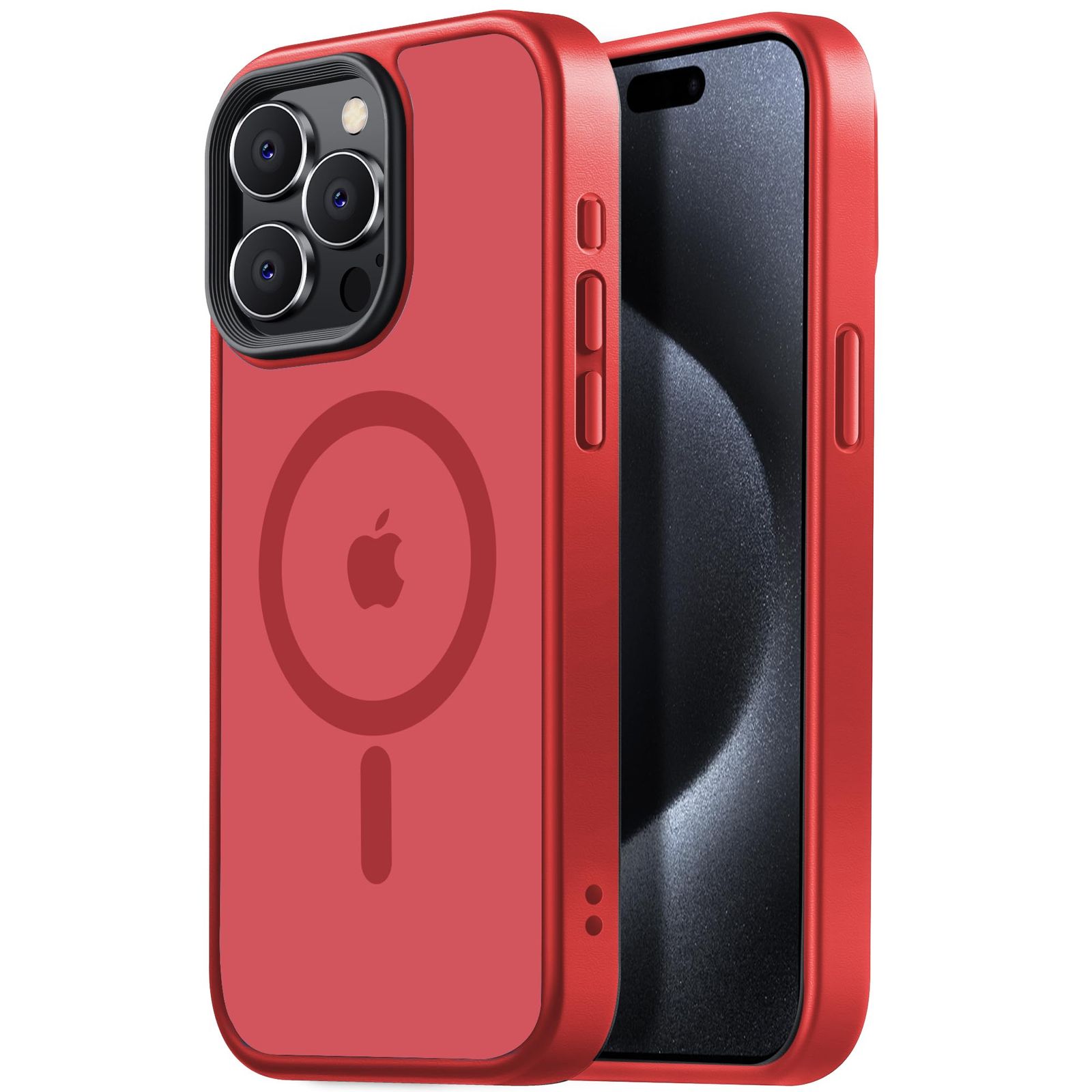 人気セール，本物保証 新品 【米軍規格・MagSafe対応】Gtsoho iPhone 15 pro max 用 ケース 半透明 マグネット搭載 ワイヤレス充電 耐衝撃 耐久性 全面保護 黄ばみなし ストラップホール付き イフォン15 pro max用 カバー マグ ケース