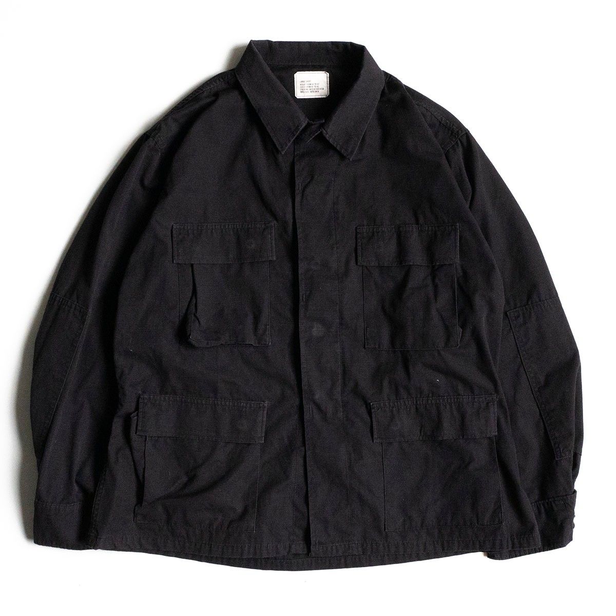 希少/LARGE SHORT】US ARMY【90S/BLACK357】 BDU ジャケット