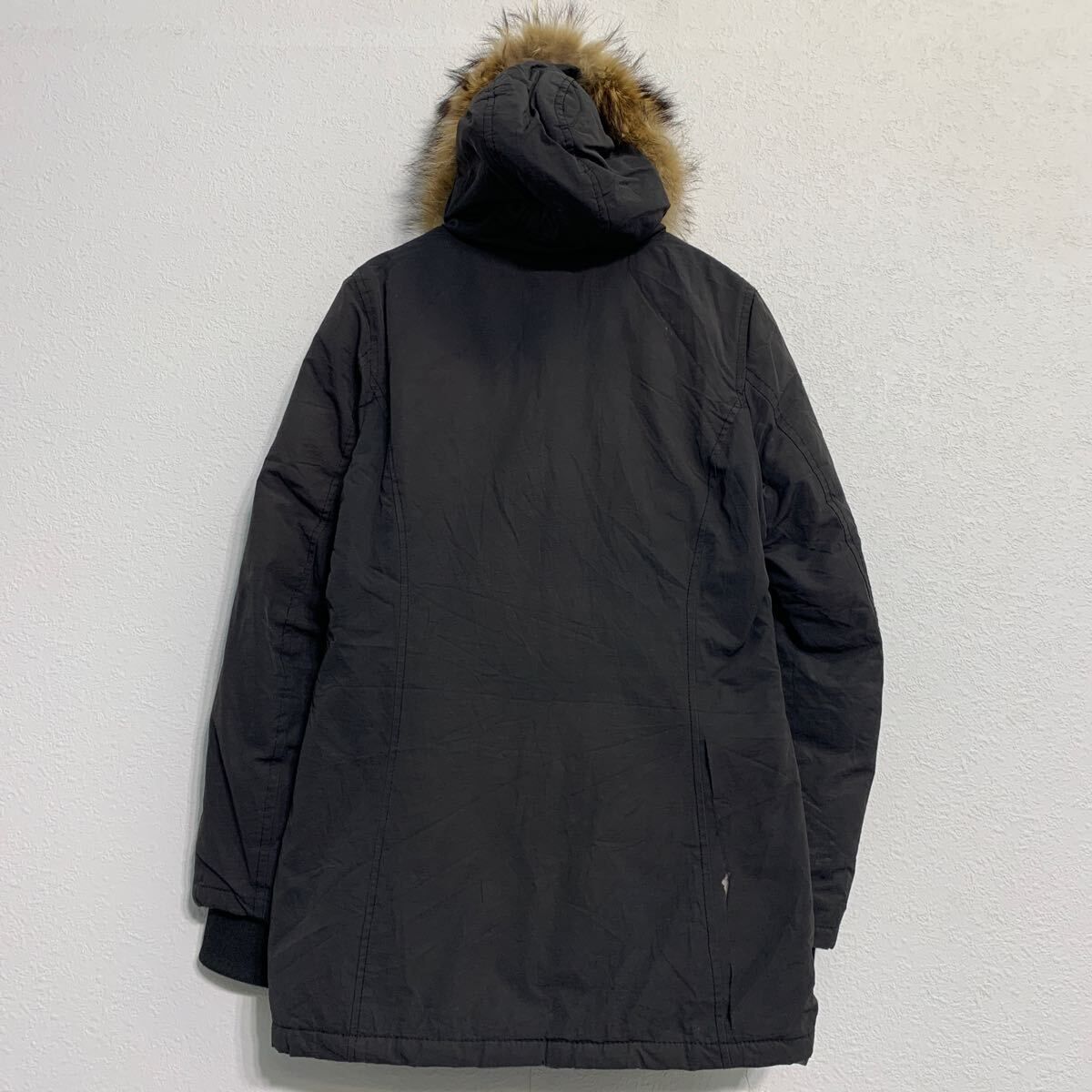 WOOLRICH 中綿ジャケット レディース M ブラック ウールリッチ ジップ 