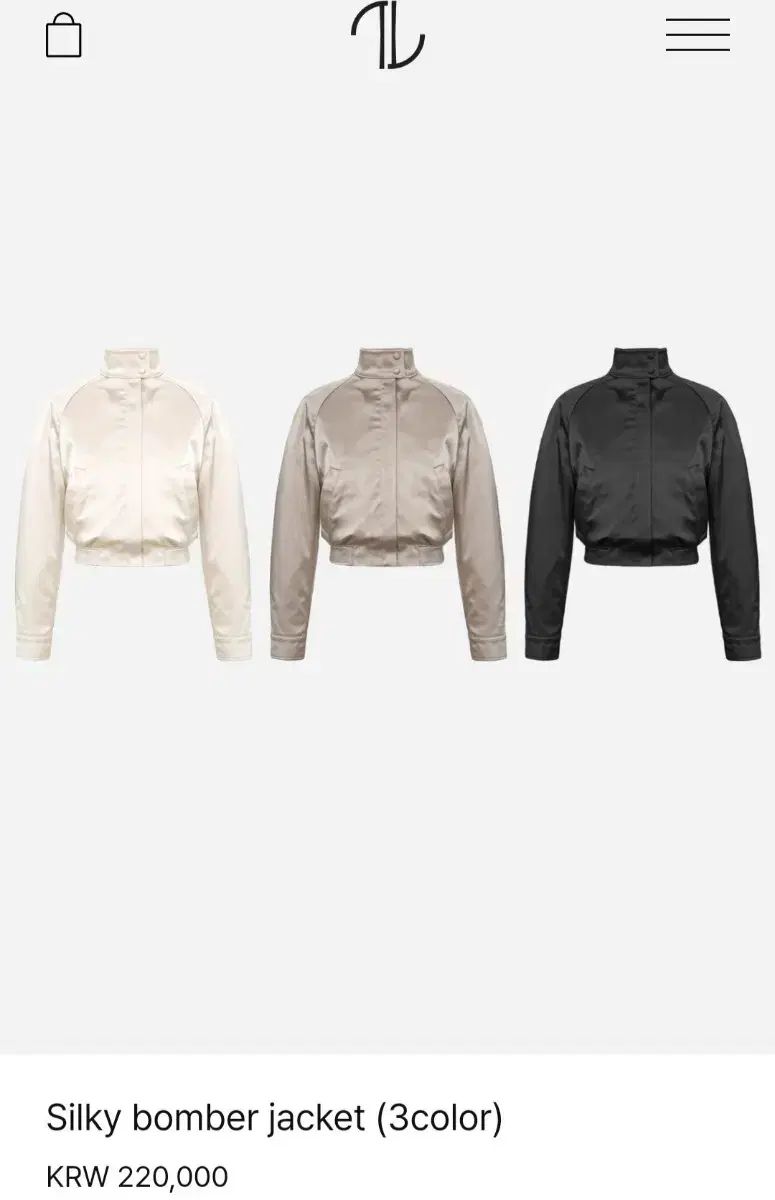 THE LAURENT シルキー ブルゾン ジャケット 黒 m