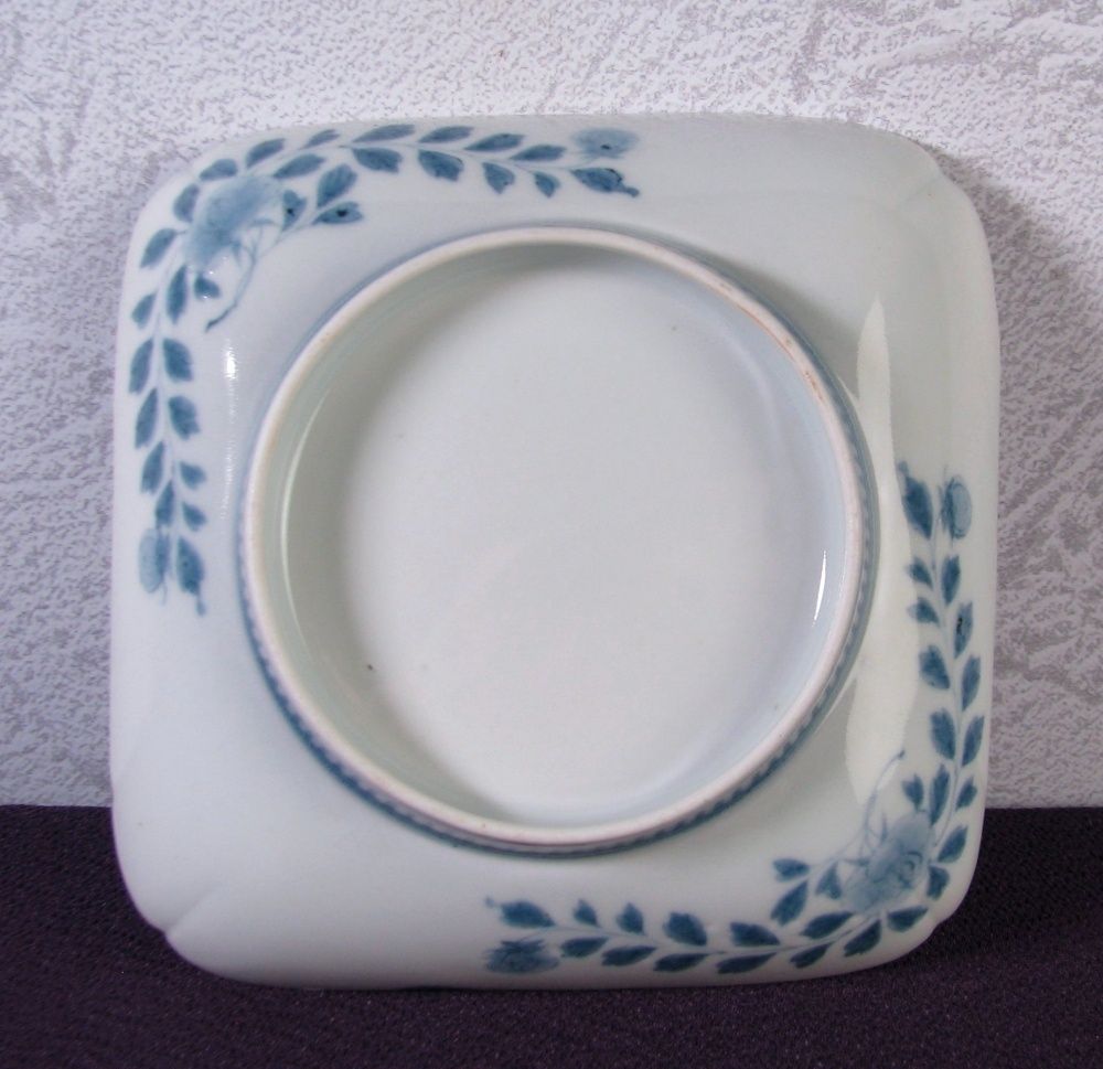 染付菊文四方皿 No2