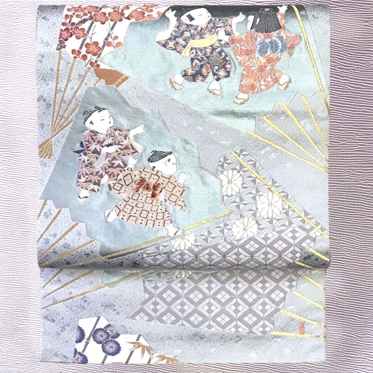 専用帯1605 ●加賀友禅の巨匠 初代 由水十久 高級 正絹 落款 袋帯 新品 加賀友禅巨匠 初代 由水十久 飛翔 卓布 - メルカリ