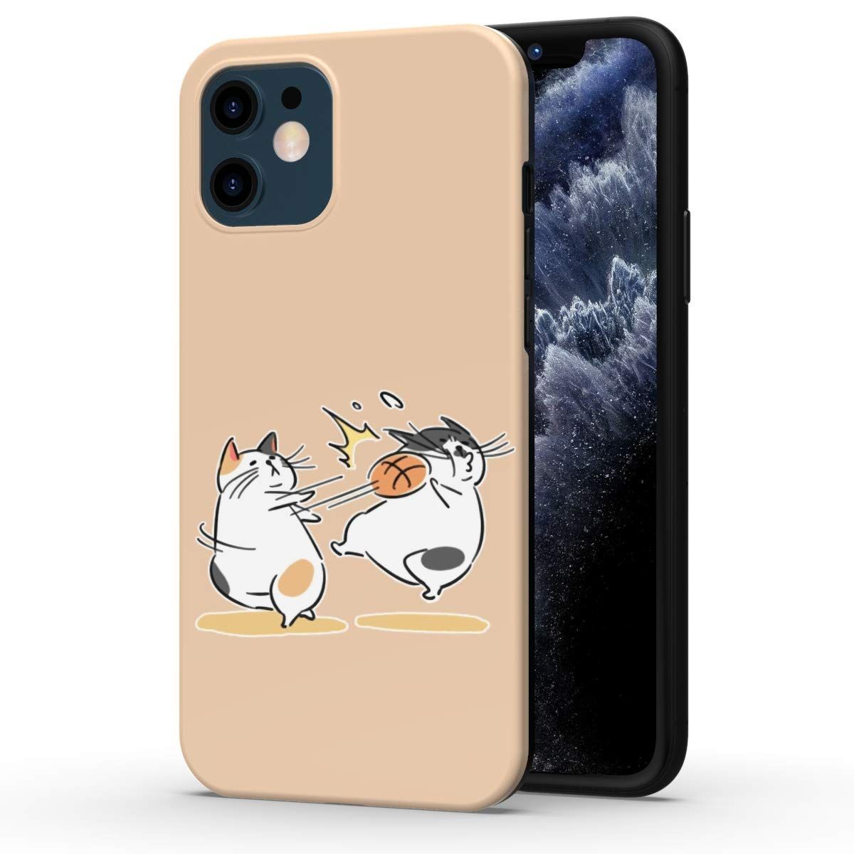 【人気商品】漫画 アニメ デザイン2個 猫 カバー スマホ アイフォンケース ストラップ ケース おしゃれ IMDTPU mini かわいい かっこいい フィギュア 12 ソフト 耐衝撃 iphone レンズ保護 脱着簡単 