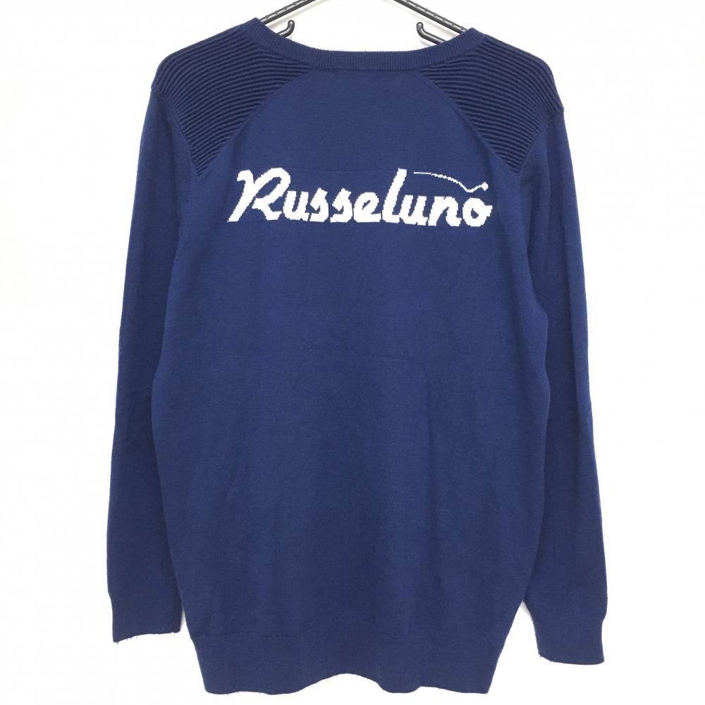激安大特価，SALE RUSSELUNO ラッセルノ ニットセーター ネイビー系 6