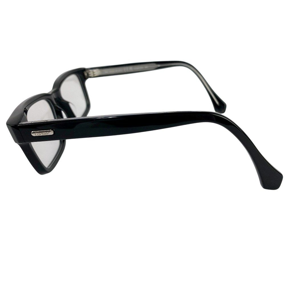 ♥ カルティエ サントス 眼鏡 メガネ 度なし ブラック CT0291O 箱 434068 8