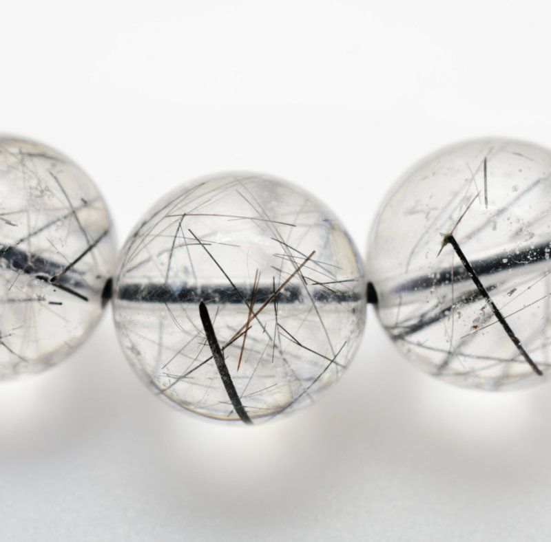 虹が輝き上品な 11mm ブラックトルマリンインクォーツブレスレット GHB97 安心 守護 浄化 前向き 安定 落ち着き ネガティブ除去 高品質 プレゼント 贈り物 天然石41ｇ 浄化発送 メンズ レディース 京海堂 天然石の卸 京の蔵 NEXPOTALLINN_EU