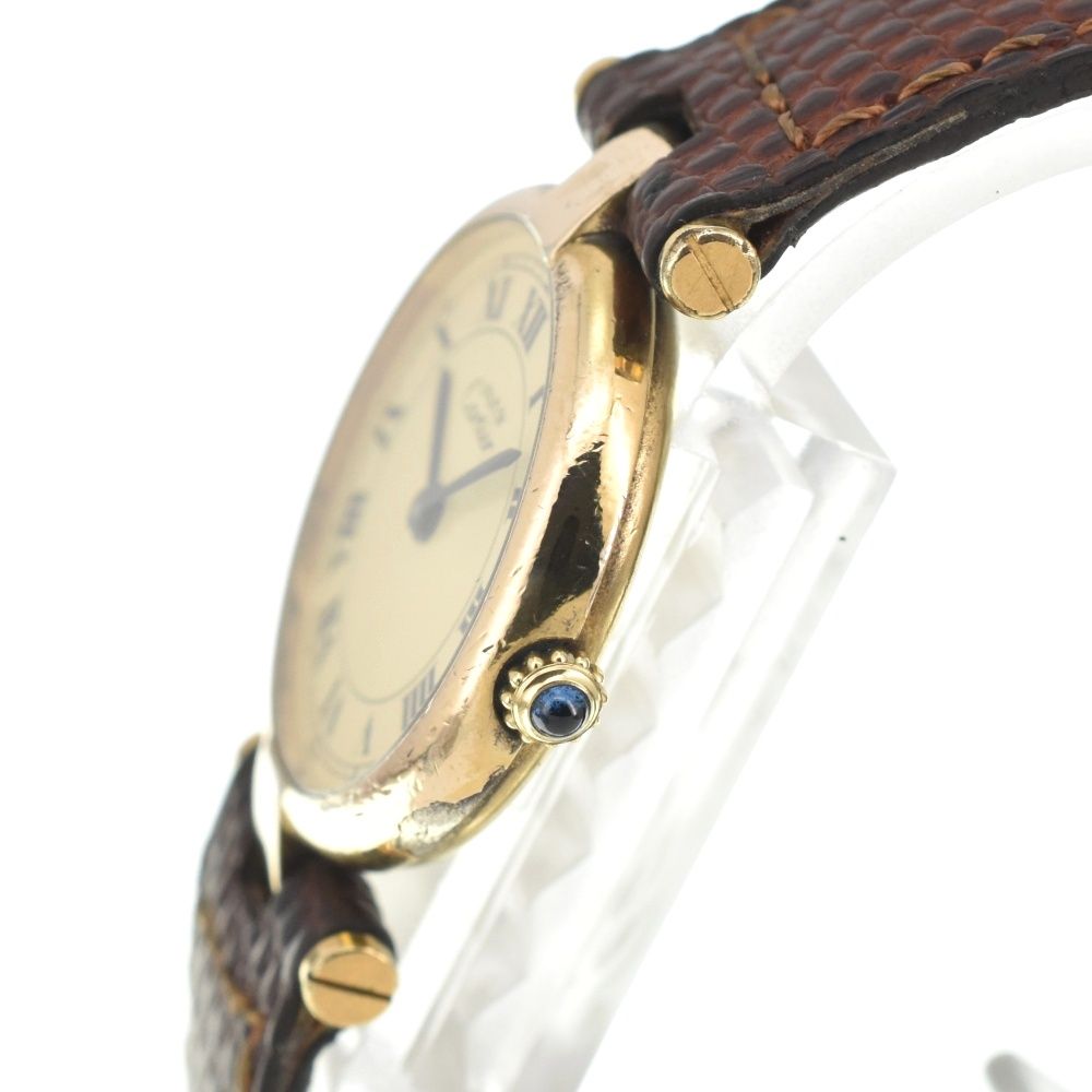 カルティエCartierマストヴァンドームヴェルメイユ 腕時計 Cartier】1980's カルティエ ヴァンドーム ヴェルメイユ