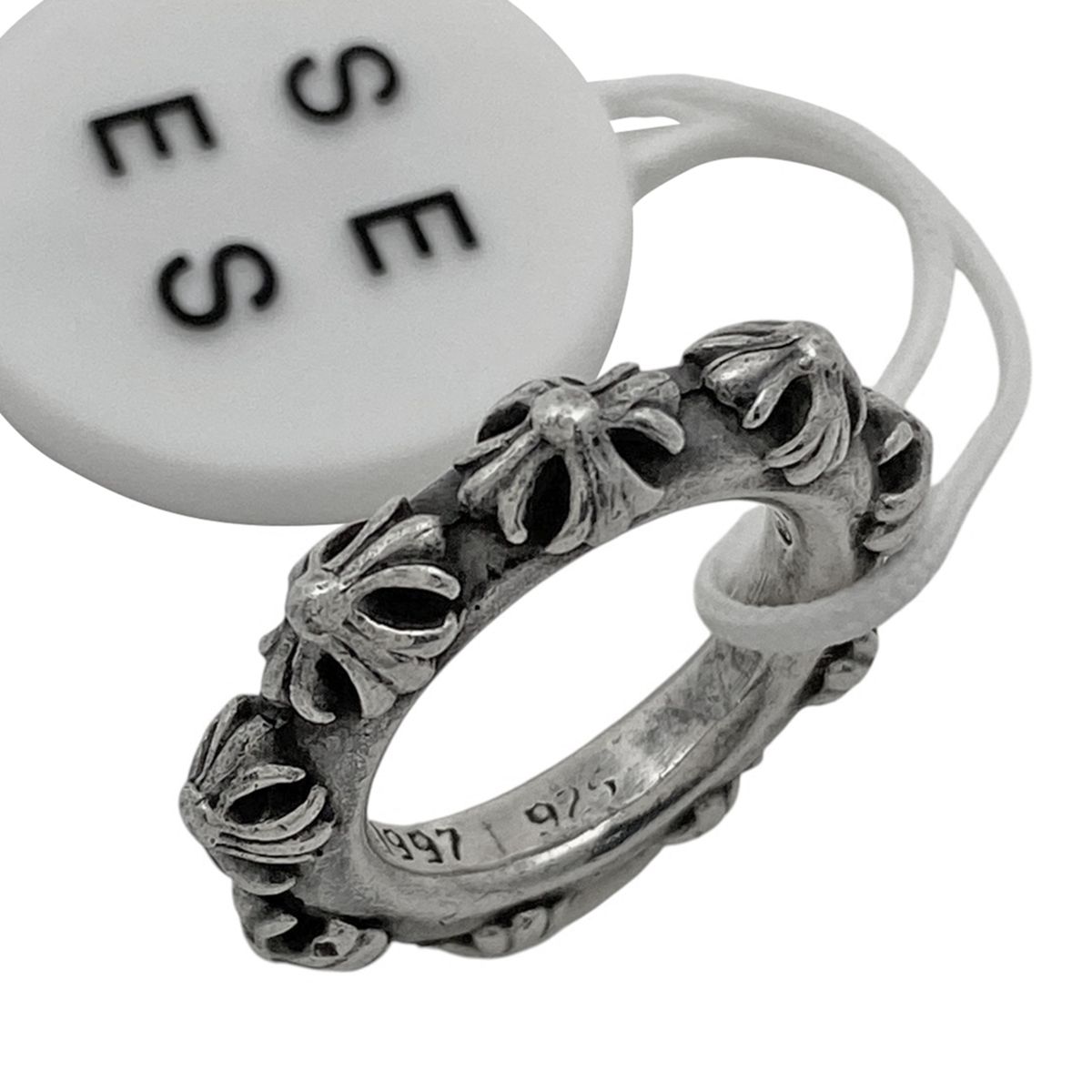 クロムハーツ CHROME HEARTS クロスバンド リング 指輪 リング 16.5号 