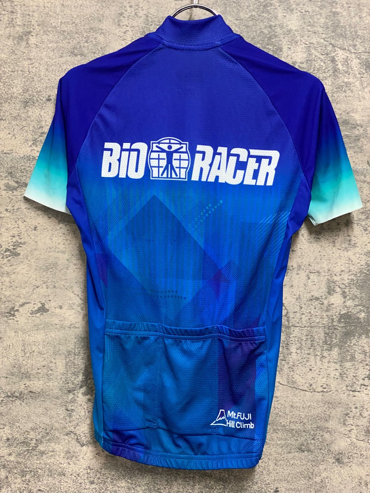 JD802 ビオレーサー BIORACER 半袖 サイクルジャージ 青 XS 富士