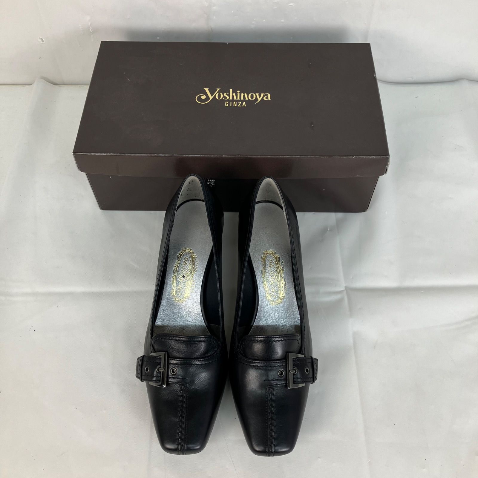 GINZA yoshinoya 黒パンプス 23cm 3点セット 銀座 Ginza YOSHINOYA 黒