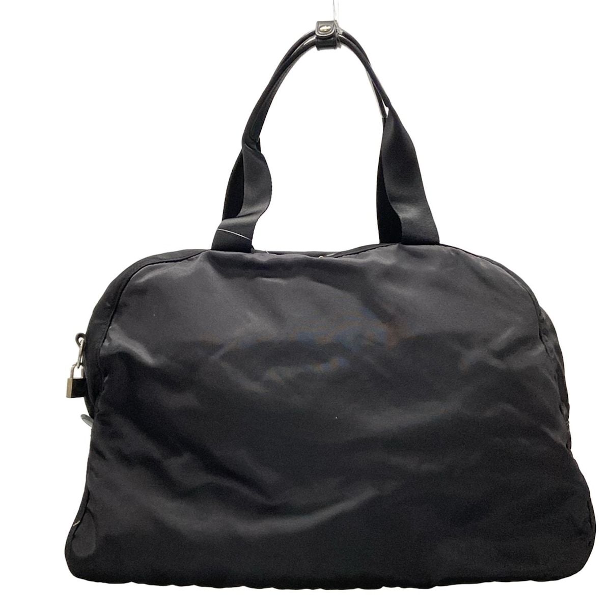 ✨美品✨agnes b アニエスベー ボストンバッグ レザー ナイロン　ブラック 美品】agnes b. ナイロン×レザー ボストンバッグ 2way 黒 - メルカリ
