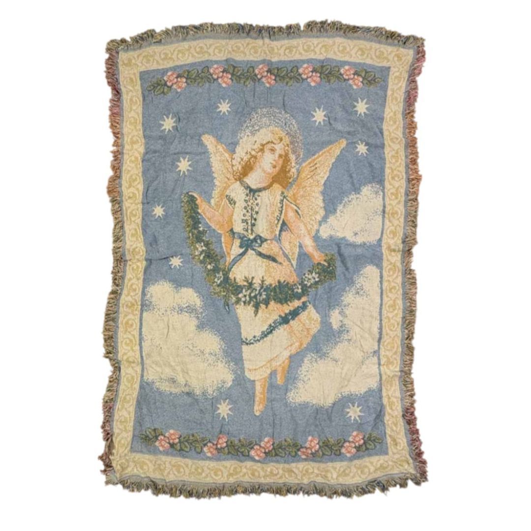 vintageラグ カーペット 天使 フラワー 宗教 1696 vintageラグ カーペット 天使 フラワー 宗教 1696 - メルカリ