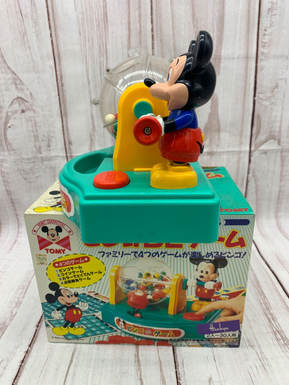 Disney Characters ビンゴDEゲーム/TOMY/レトロゲーム/4つの