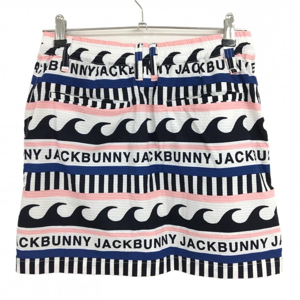ジャックバニー　スカート　ボーダー ☆特価☆【超美品】ジャックバニー スカート 白×ネイビー マリン