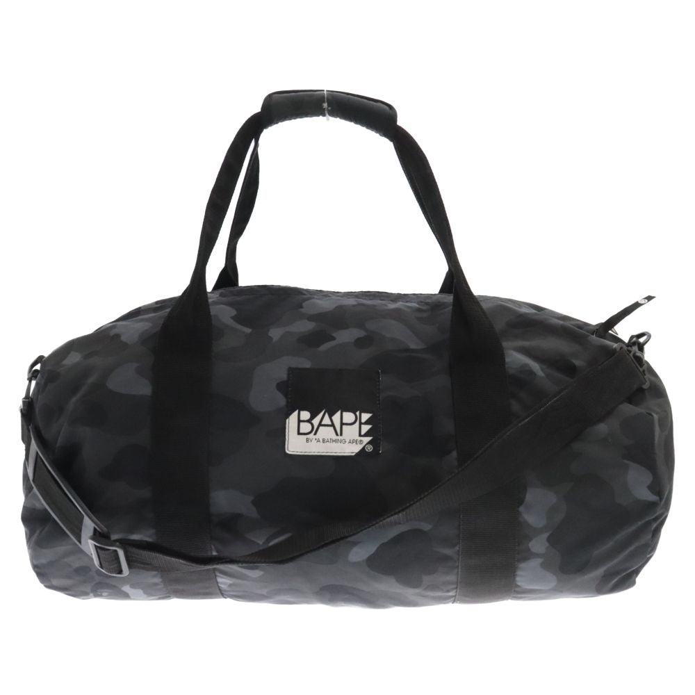 美品　B★PE ロゴ入り黒ボストンバッグ 吉田カバン POTR モノグラム 2WAYボストンバッグ 998-19804