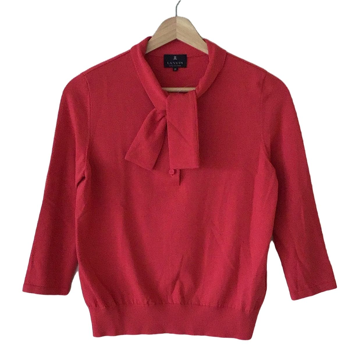 LANVIN COLLECTION(ランバンコレクション) 七分袖ポロシャツ