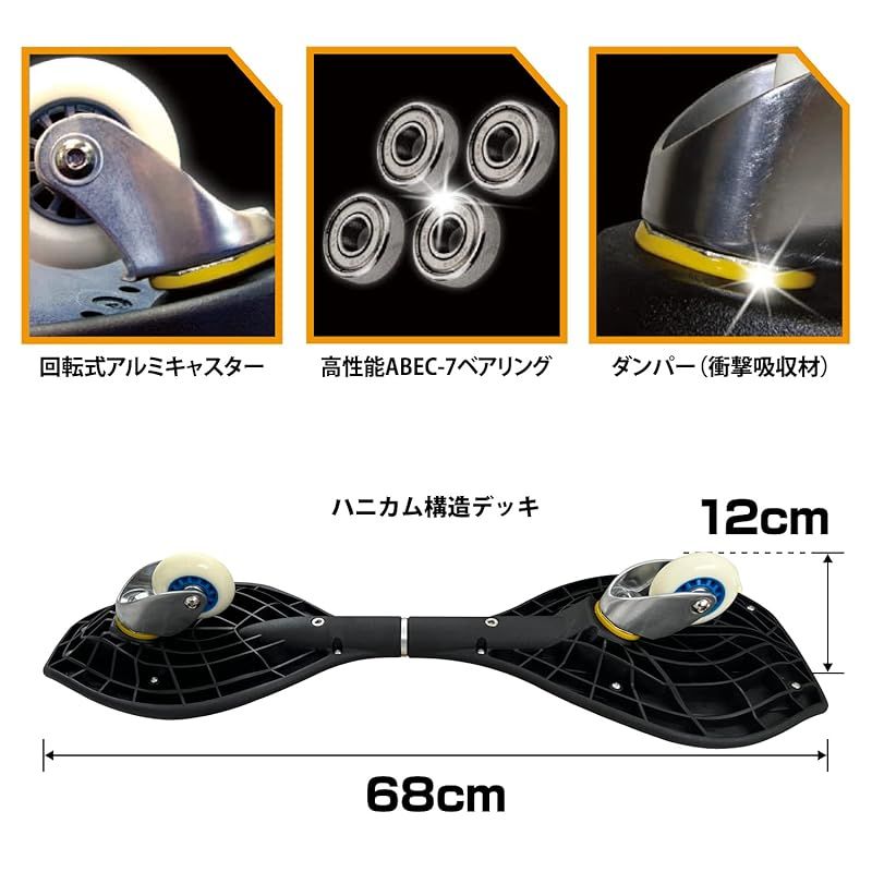  ラングスジャパン RANGS リップスティック ミニ ブルー キャスターボード ボード ウェイクボード