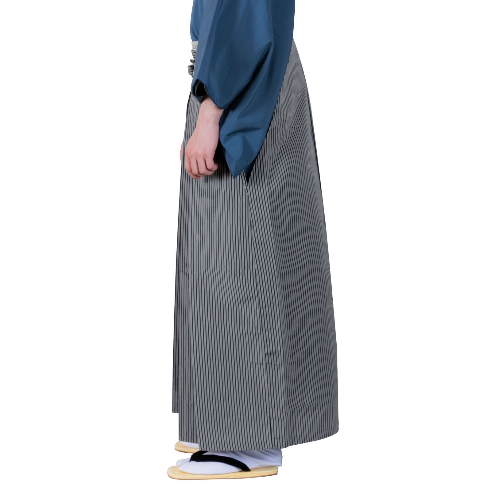 袴 洗える 馬乗り袴 キョウエツ 細縞 メンズ