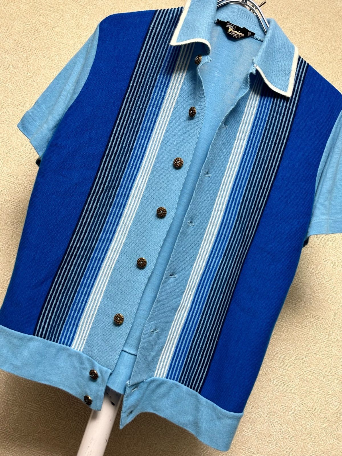 W75 wjk 2-ply hook cardigan カーディガン S