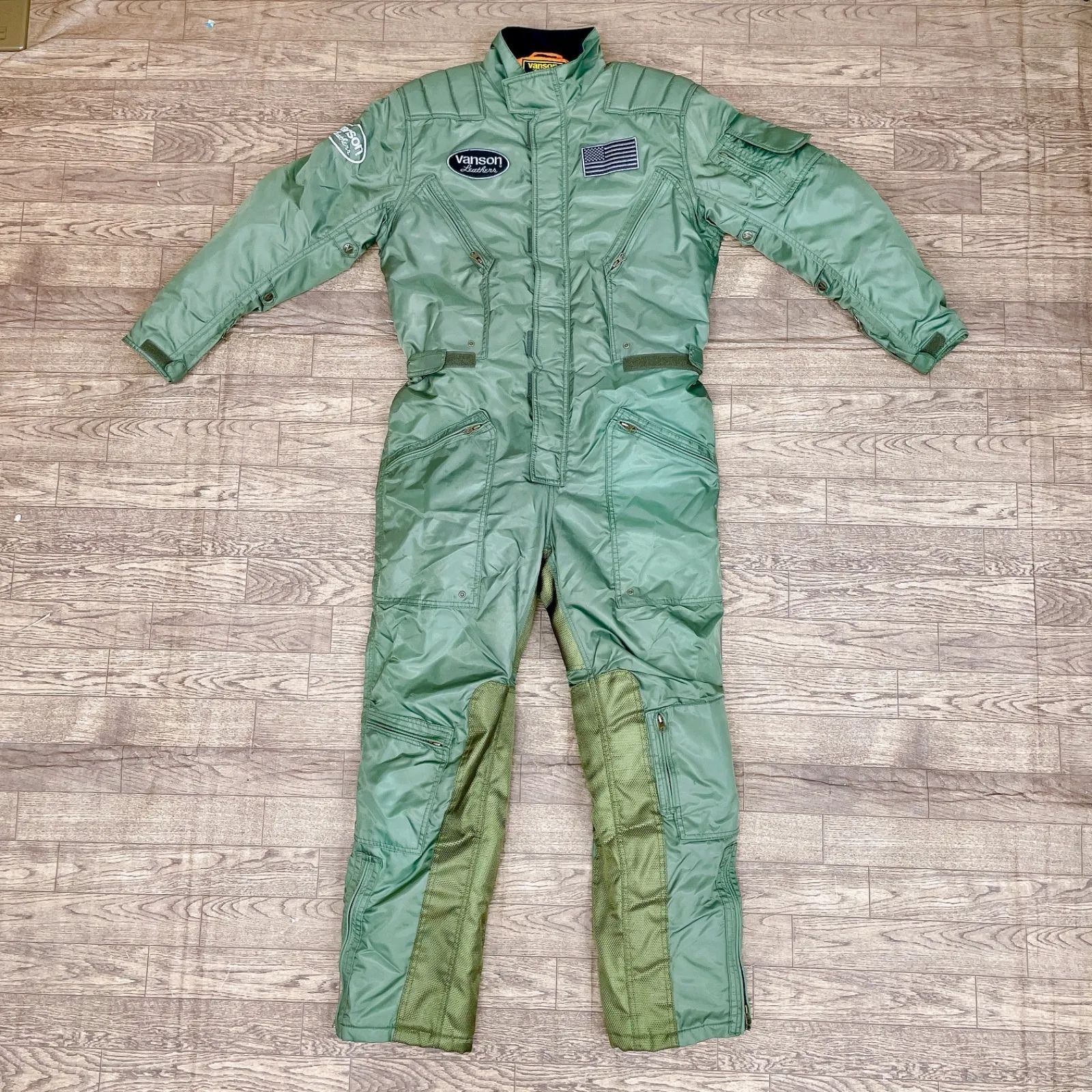 美品】VANSON バンソン 防寒 バイク ツナギ Mサイズ - メルカリ