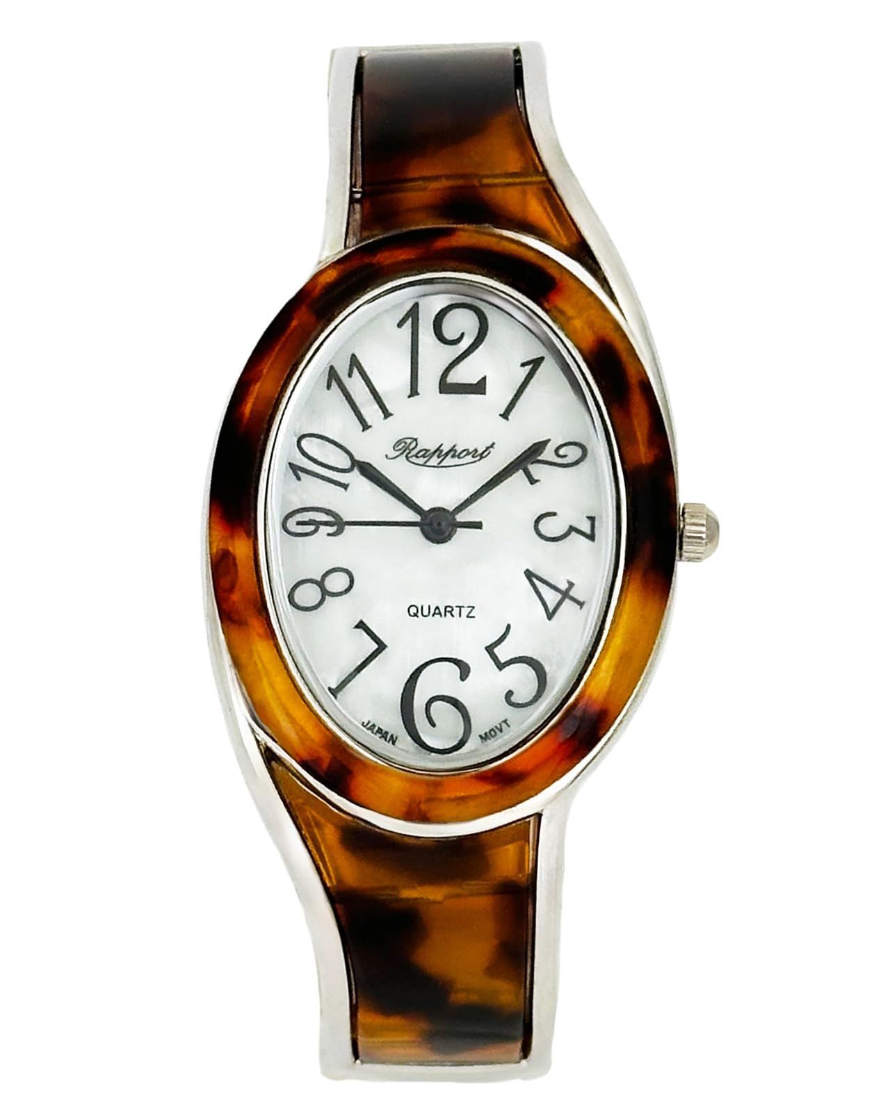 数量 変型タイプ ブラウン オーバルバングルウォッチ 茶色 レディース 腕時計 188908 ラポール