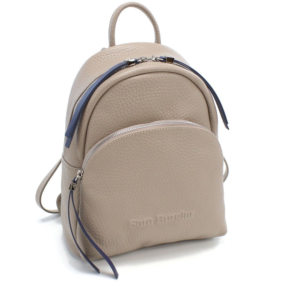 【新品 未使用】サラバーグラー Sara Burglar リュック バックパック ブランド レザーバッグ ママバッグ 750 TAUPE グレー系  レディース