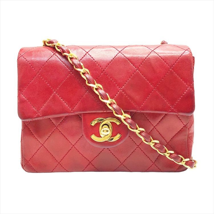 MiMi♡様専用✨ CHANEL ショルダーバッグ 本革 ラム 編込 ココ