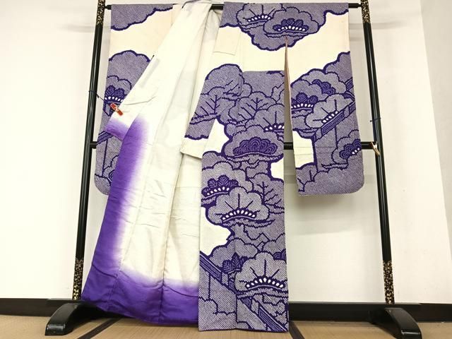 平和屋着物□上質な小紋 舞桜 暈し染め 金彩 正絹 逸品 DAAR9080op