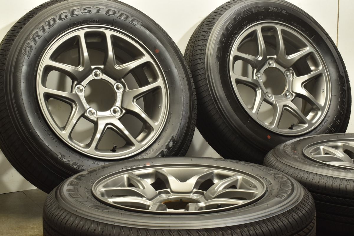 製 新車外し バリ溝 スズキ JB64 ジムニー 純正 16in 5.5J 22 PCD139.7 ブリヂストン デューラー H L 852 175 80R16 JB23