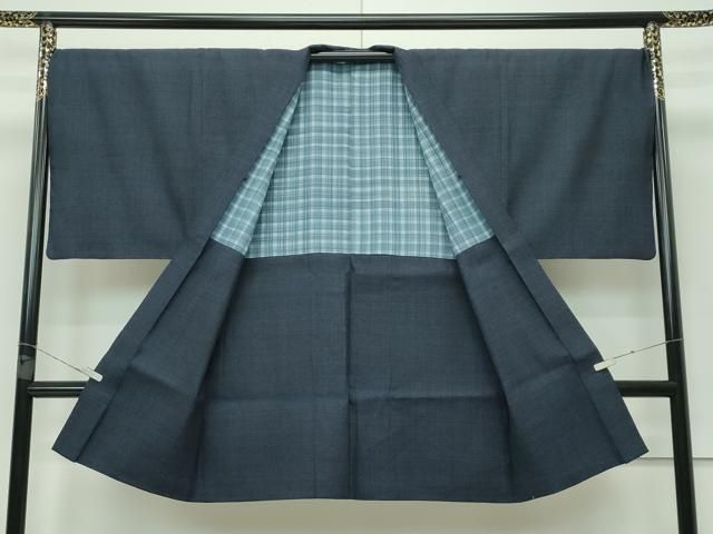 平和屋本店□極上 男性 結城紬 アンサンブル 100亀甲 総詰め 榛色地 逸品