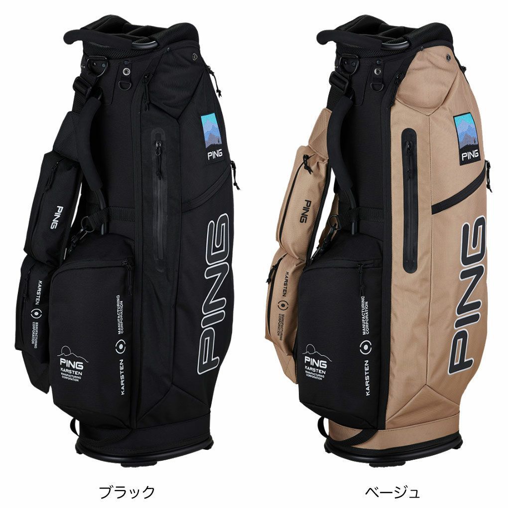 レア PING ピン キャディバッグ フーファーカート ブラック 9.5型 PING ピン キャディバッグ フーファーツアー 9.5型 スタンド