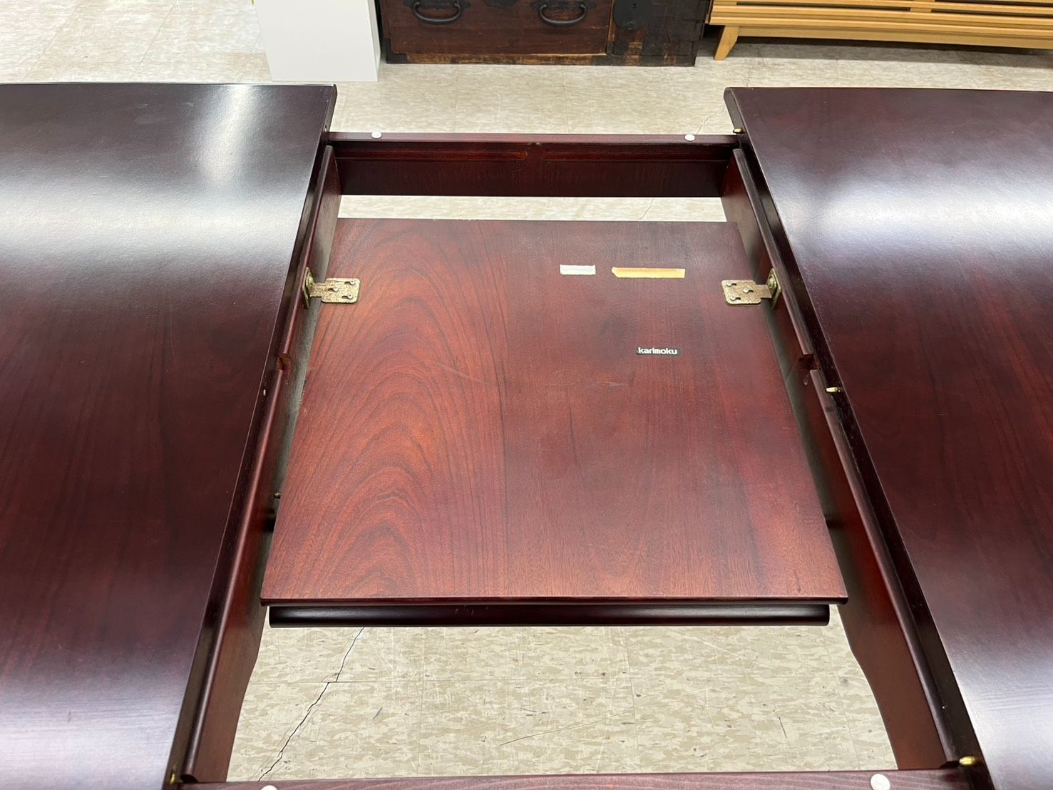 カリモク ダイニングテーブル 伸長式 ヴィンテージ