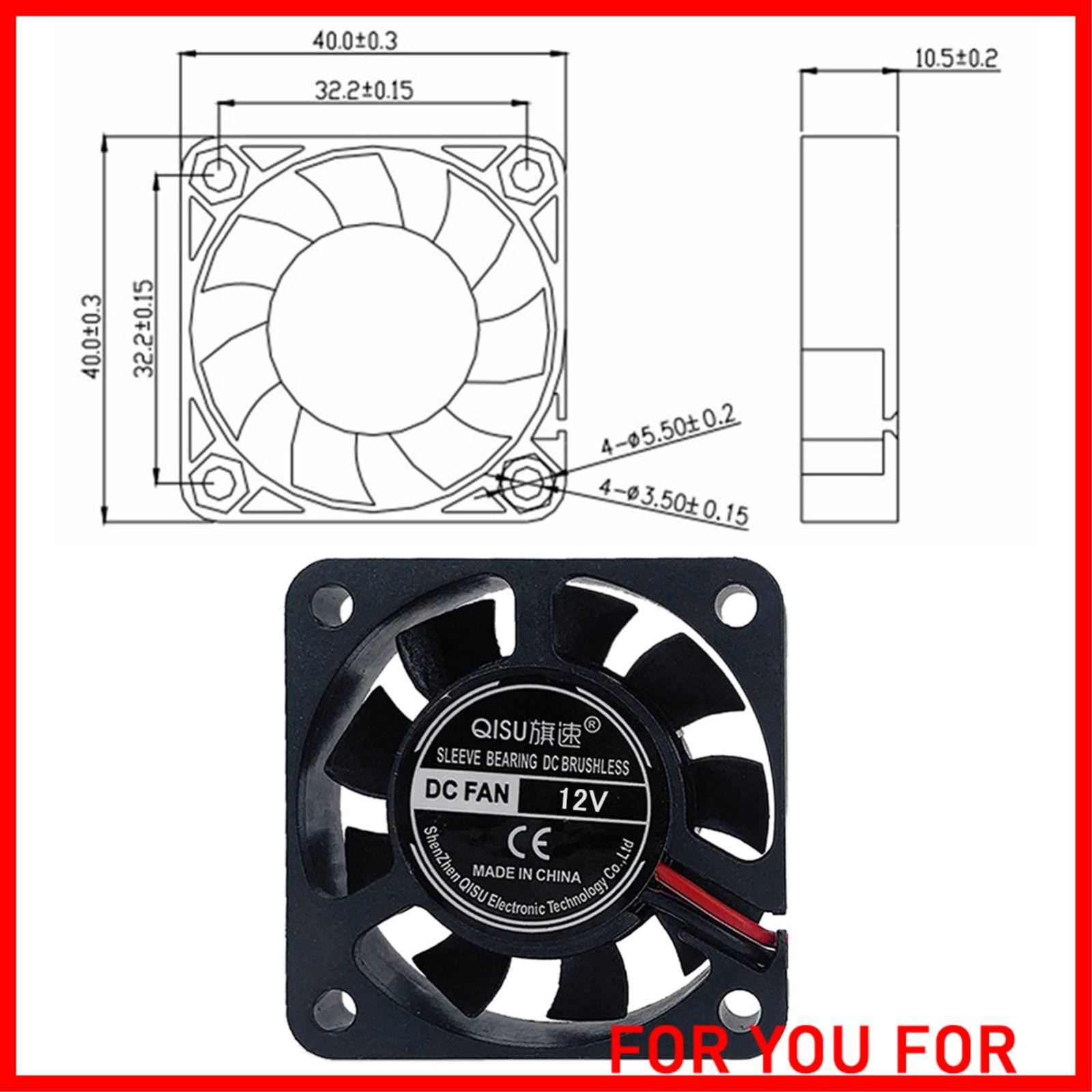 4010 DC 12V PENGLIN 4PCS 冷却ファン 4010 12V スリーブベアリング