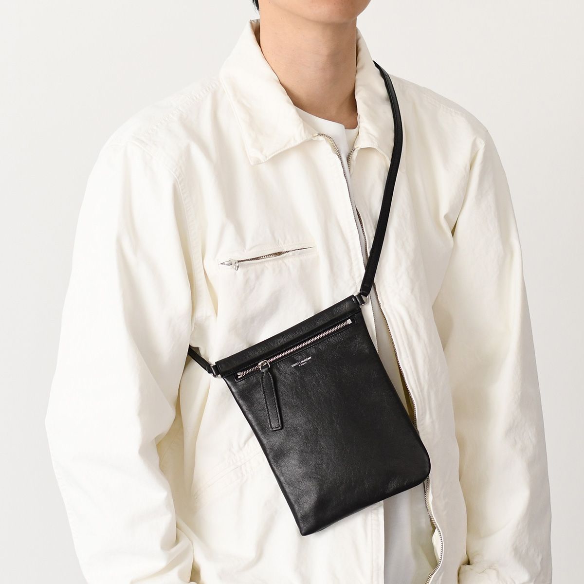 SAINT LAURENT サンローラン バッグ フラット ショルダーバッグ 581697