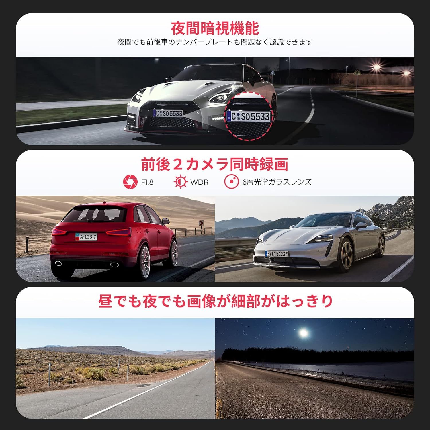 LINGDU ドライブレコーダー ミラー型 2K+2K 【11.26インチ大画面+前後カメラ完全分離式】 カメラ位置を自由に配置可能 GPS搭載  バックガイドライン調整可能 64GB高速SDカード付き 左右画像逆転可能 24時間駐車監視機能 170度広角 - メルカリ