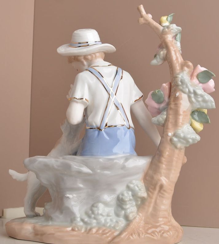 LLADRO リヤドロ 陶器/磁器人形 【春のそよ風】x きれいな花ばかり