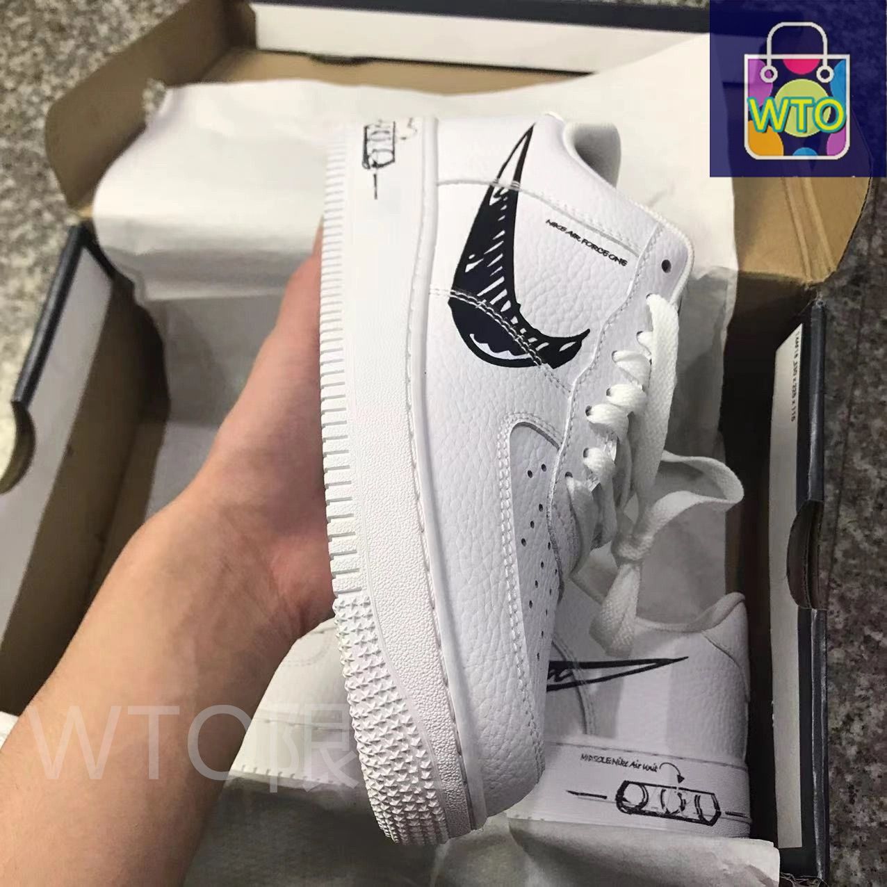 NIKE ナイキ スニーカー ナイキ AIR FORCE 1 LOW SKETCH - WHITE