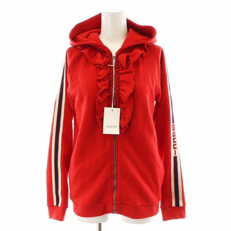 グッチ GUCCI キッズライン パーカー ジップアップ フリル ロゴ 12
