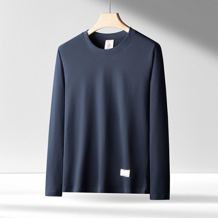 ロンT メンズ tシャツ オーバーサイズ 無地 クルーネック シンプル おしゃれ 長袖Tシャツ ロングTシャツ 長袖 綿 Tシャツ カットソー トップス ユニセックス お揃い 大きいサイズ cjfj142646