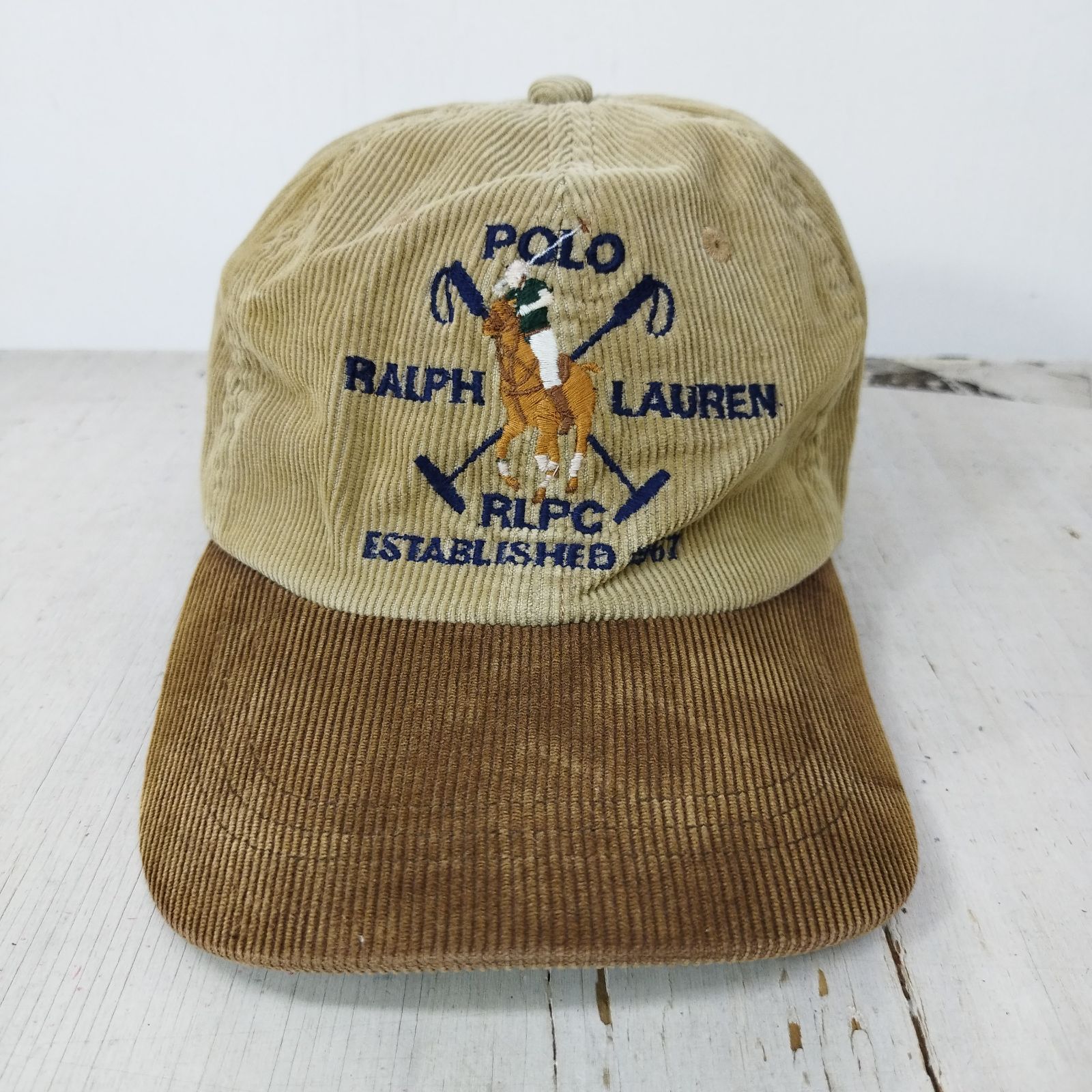 POLO ポロ ラルフローレン キャップ 茶 ベージュ ポニー 古着 ラルフローレン POLO ポロ キャップ 茶 ベージュ ポニー 古着