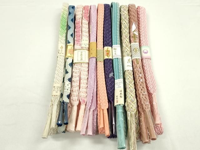 平和屋本店 夏物 和装小物 帯締め10本セット 翠嵐工房など CXAA0373s5