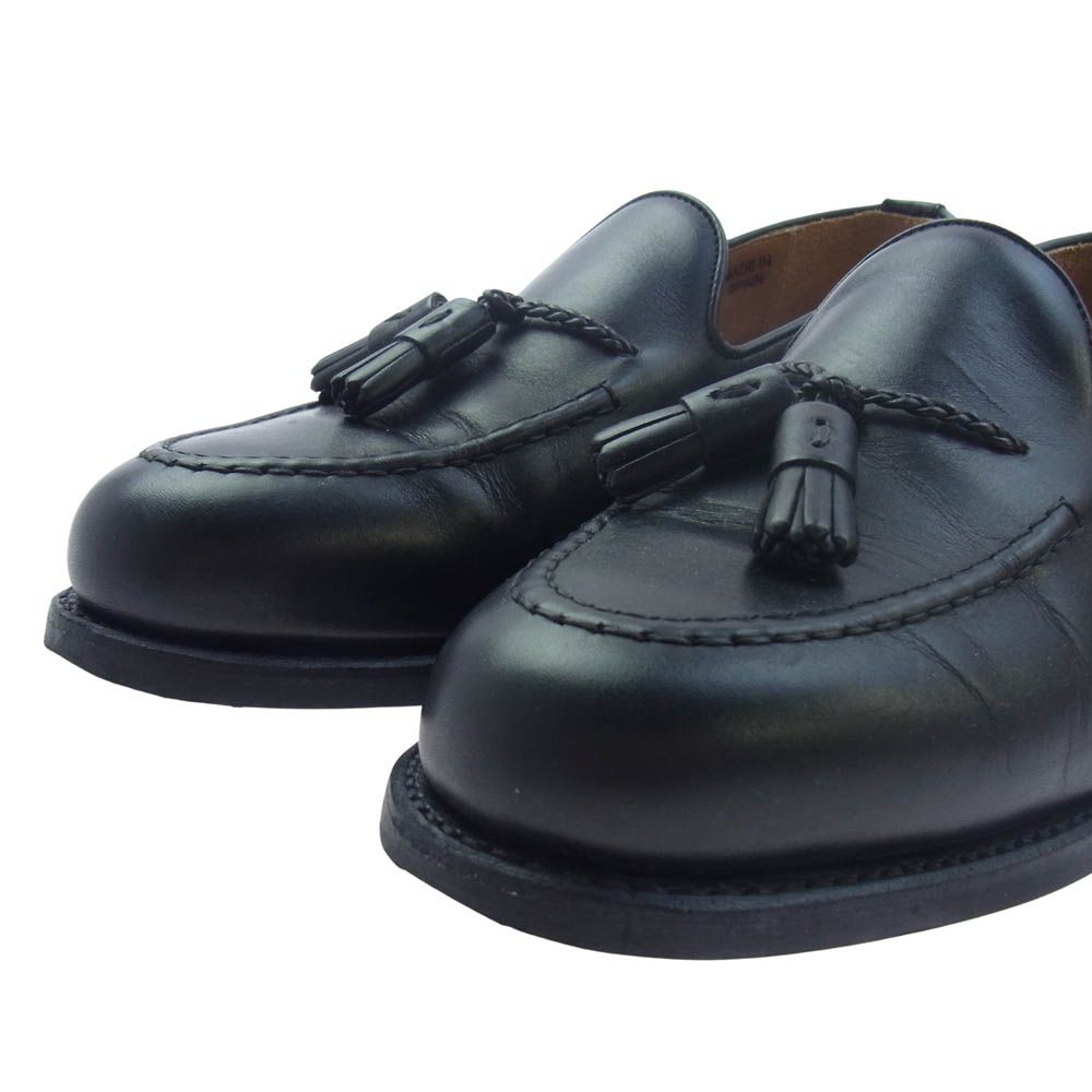 Berwick 黒 レザー タッセルローファー Berwick 黒 レザー