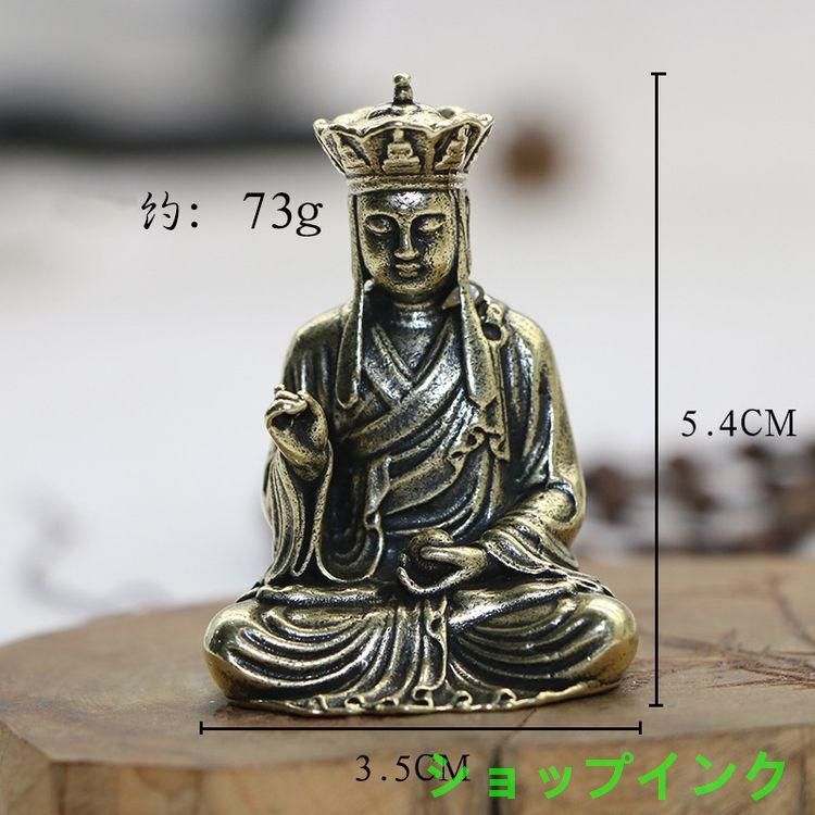九華山地蔵王仏像  銅製 装飾品 工芸品 美術品 置物 九華山地蔵王仏像 銅製 装飾品 工芸品 美術品 置物 - メルカリ