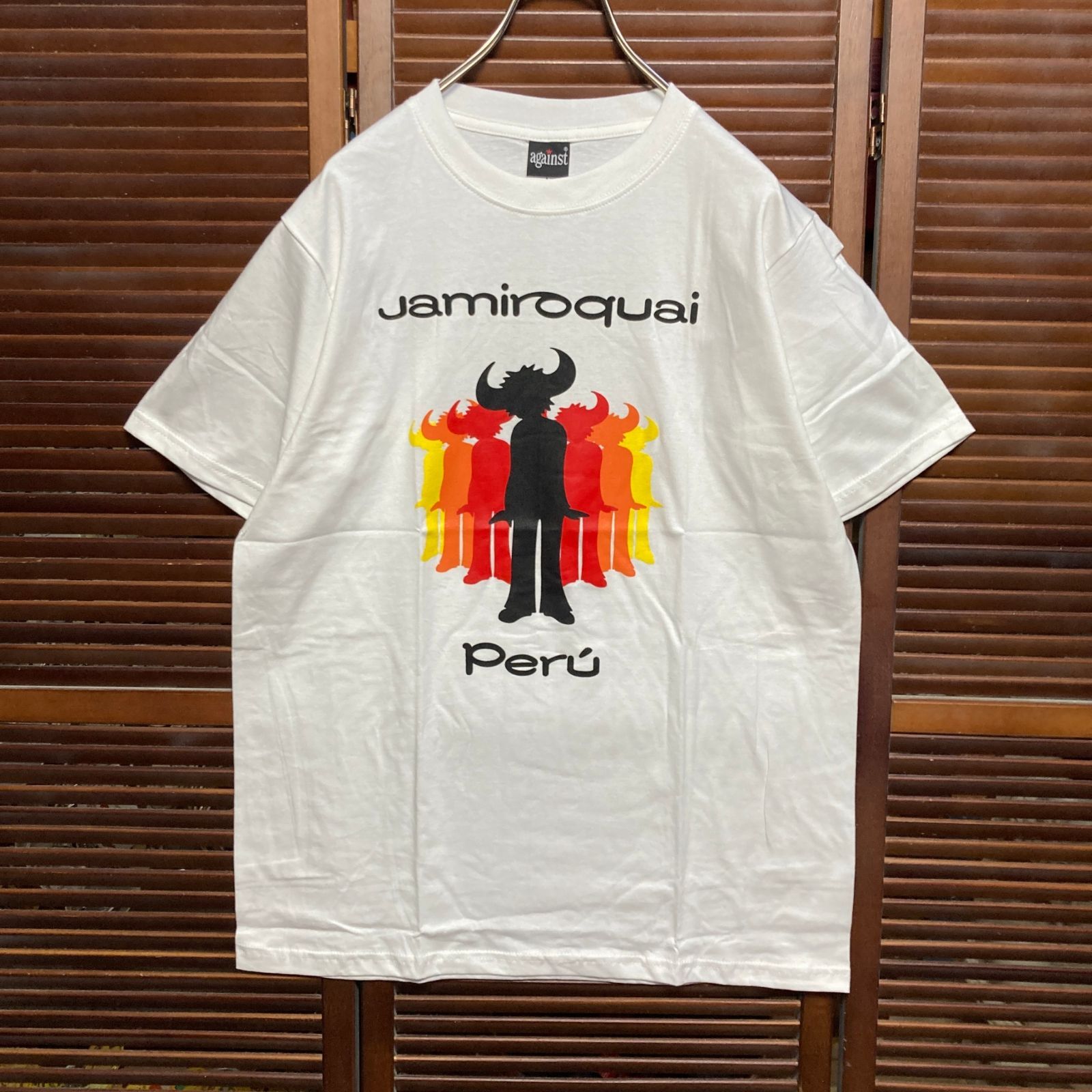 ジャミロクワイ jamiroquai 白 Tシャツ tee ティーシャツ バンド