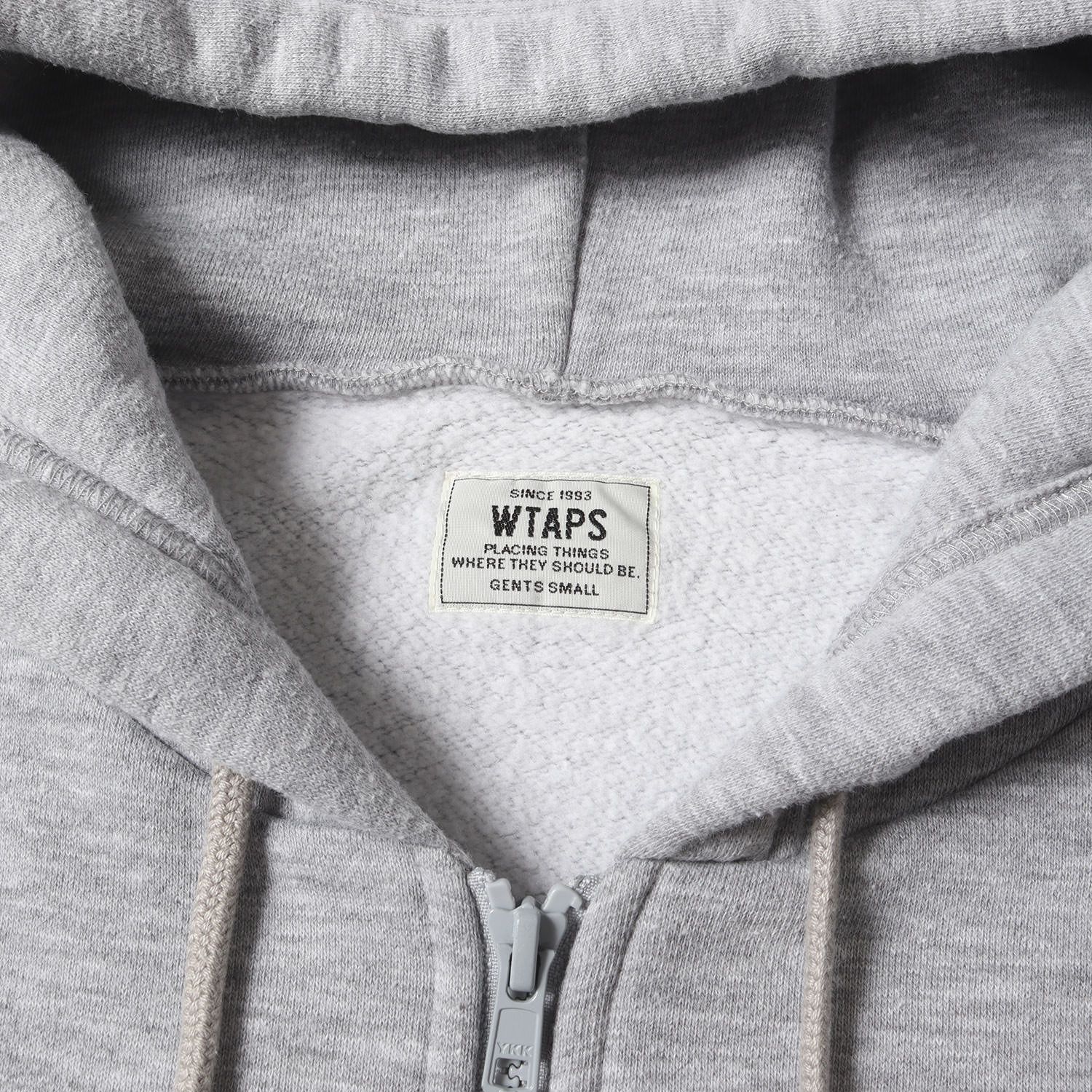 WTAPS ダブルタップス パーカー グレー サイズ:S | WTVUAロゴ