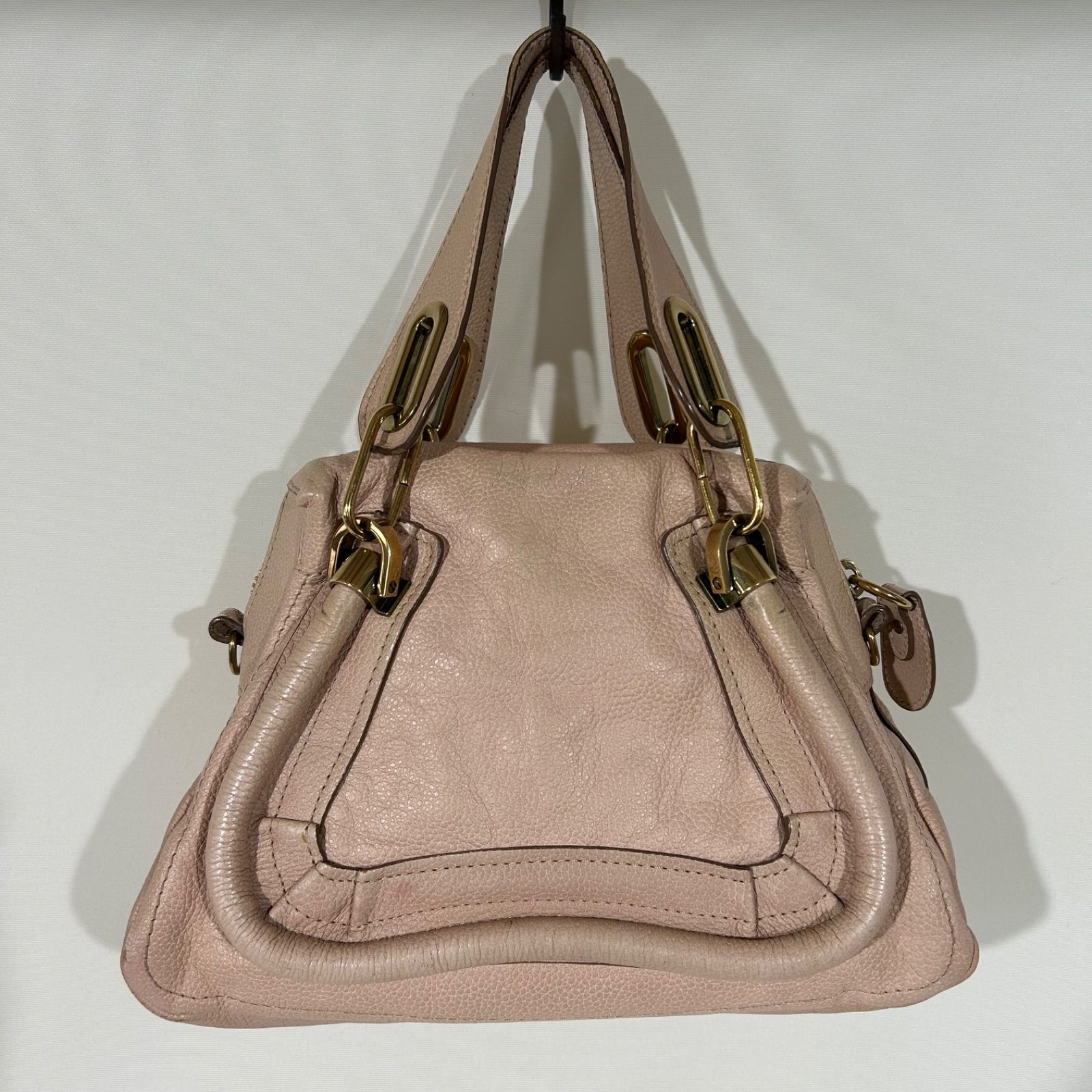 訳あり】 Chloe クロエ パラティ ハンドバッグ ベージュ - メルカリ