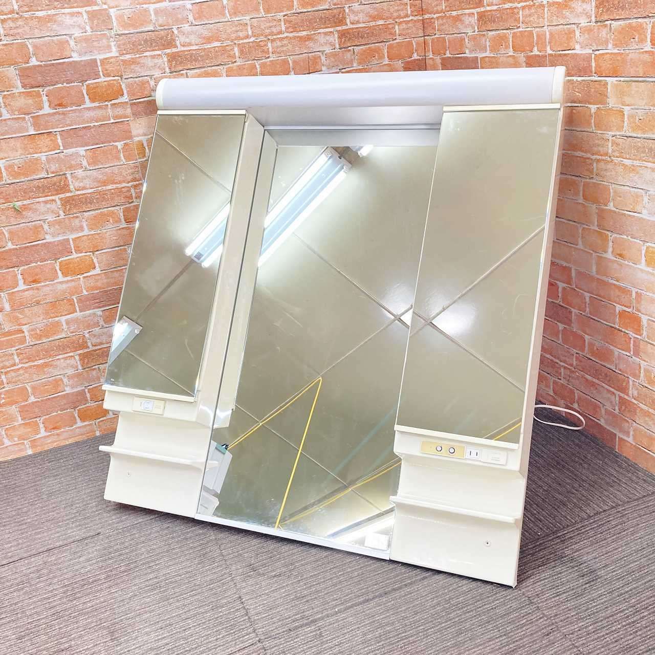 品 TOTO くもり止めヒーター付 3面鏡|洗面化粧台用ミラーキャビネット 化粧鏡 幅100cm LMJ100JB3H 手洗台 洗面台 24I