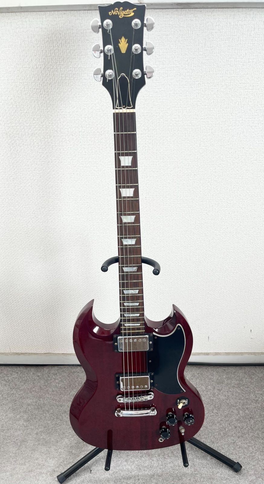 Navigator SGタイプ エレキギター ナビゲーター 日本製 高級モデル Navigator SGタイプ エレキギター ハードケース付き（国産