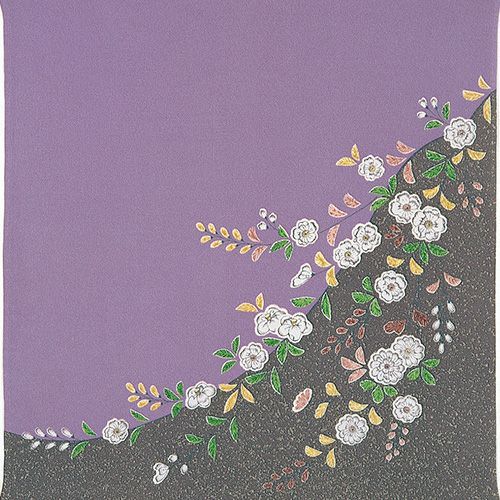 風呂敷 ふろしき エコバッグ 68cm 二巾7号正絹ちりめん友禅 箱入 辻ヶ花 ハトバ