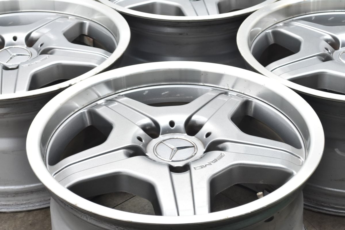 程度良好 AMG Gクラス G55 純正 18in 9.5J 50 PCD130 4本 モノブロックスタイリング1 メルセデスベンツ ゲレンデ A4634011302